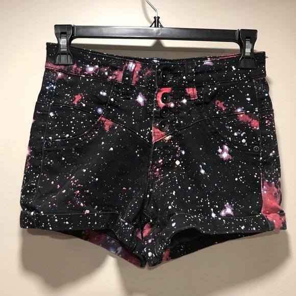 BLACKHEART space cosmo shorts - Picture 1 of 4